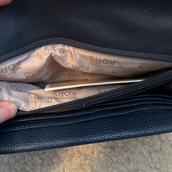 Michael Kors Crossbody Bag Size OS Color Blue Gold - Picture 10 of 13